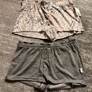 Danskin Gray and Patterned Women's Sleep Shorts Set